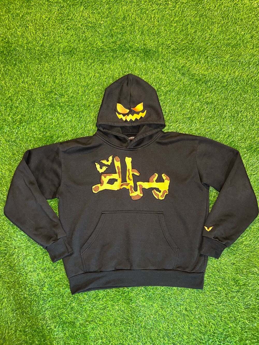 Divide The Youth Halloween Exclusive 2021 Pumpkin Face Black Hoodie
